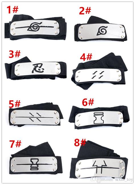 2020 Naruto Headband 95cm Leaf Village Logo Headband Kakashi Akatsuki