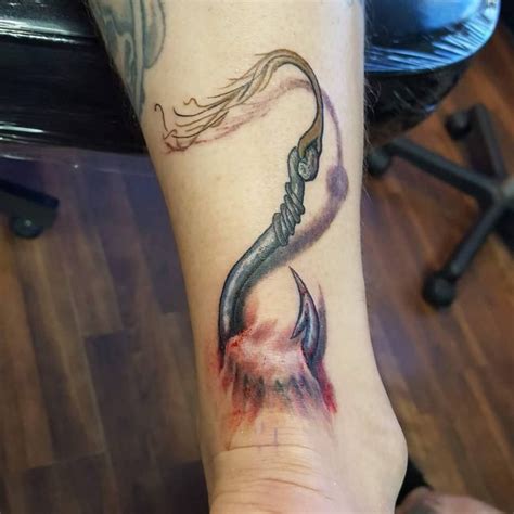 75 Cool Fish Hook Tattoo Ideas Hooking Yourself With Ink