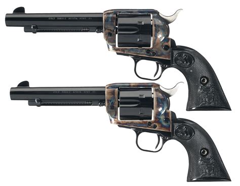 Pair Of Single Action Shooting Society Colt Single Action