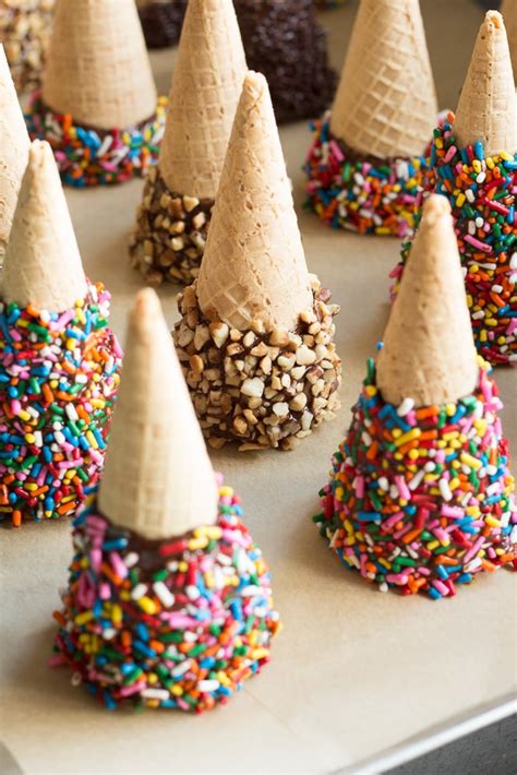 Chocolate Dipped Ice Cream Cones The Three Snackateers