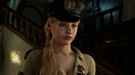 Claire Sexy Sheriff Outfit Mod Resident Evil 2 Remake Gamewatcher