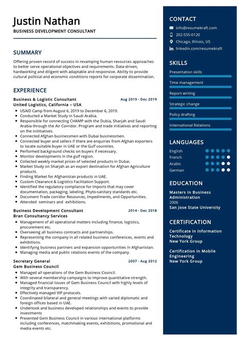 Sample Resume Templates For Experienced It Professionals Temiarianab