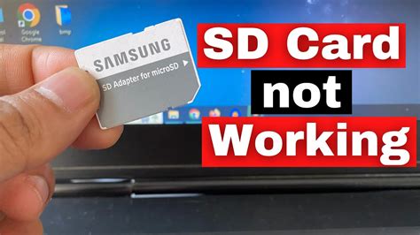 Sd Card Not Showing Up Or Working In Windows 10117 Youtube