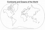 Blank Map Of 7 Continents And 5 Oceans Printable - Infoupdate.org