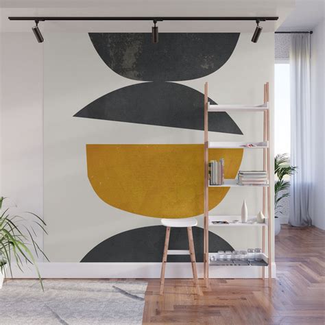 Abstract Minimal 23 Wall Mural By Thindesign Abstract Art Landscape