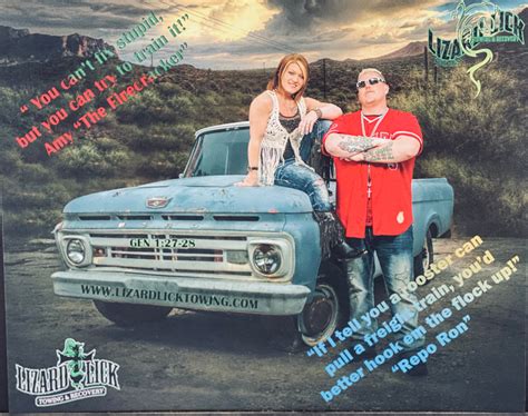 8x10 photo of ron and amy shirley owners of lizard lick towing lizard lick towing merch