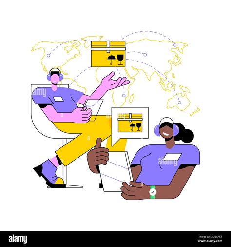 Logistics hub abstract concept vector illustration. Global logistics
