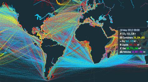 This Is An Incredible Visualization Of The Worlds Shipping Routes En