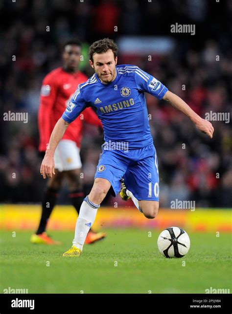 March 10 2013 Manchester United Kingdom Juan Mata Of Chelsea Fa