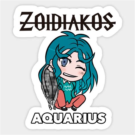 Aquarius Zodiac Signs Sticker Teepublic
