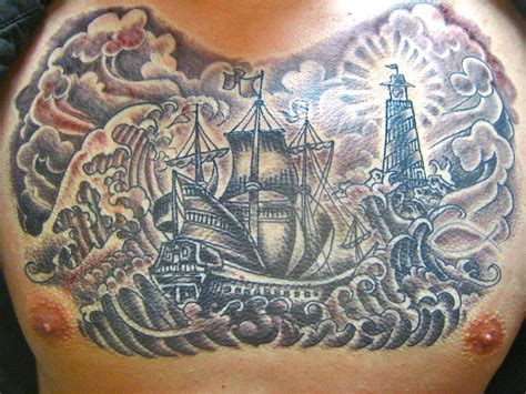 pin by brandon alford on tattoo tattoos chest tattoo treasure chest
