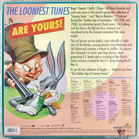 The Golden Age Of Looney Tunes Vol 4 1932 1948 1993 5 X Laserdisc