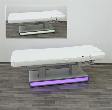 lettino elettrico estetica per centri estetici benessere spa da estetista con cromoterapia a led
