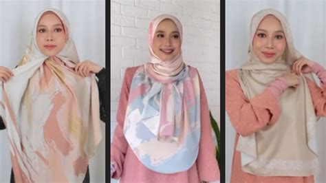 5 Simple Shawl Tutorial Style Hijab Shawl Labuh Terbaik 2022 💘