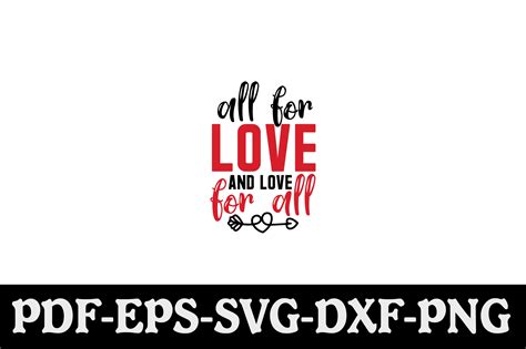All For Love And Love For All Svg Graphic By Creativekhadiza124