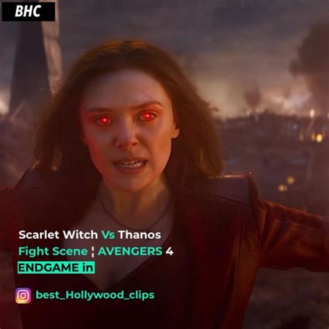 Scarlet Witch Vs Thanos Fight Scene Video Scarlet Witch Scarlet