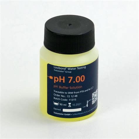 Ph Buffer Solution 700 25 °c Yellow 90 Ml Traceable To Nist
