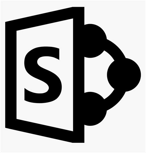 Microsoft Sharepoint Icon Sharepoint Logo Black And White Hd Png