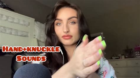 ASMR Beebee Asmr Fast And Aggressive Only Hand Knuckle Sounds Compilation YouTube
