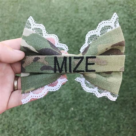 Deluxe Army OCP Nametape Bow Army Bow Deployment Gift Etsy Army Bows Making Hair Bows How