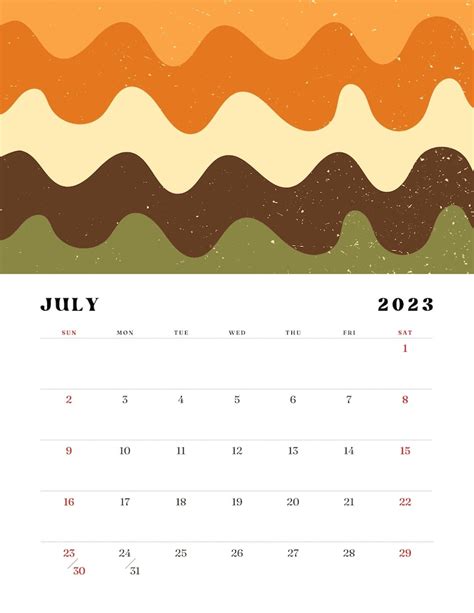 2023 Calendar Retro Printable 2023 Classroom Yearly Calendar Etsy
