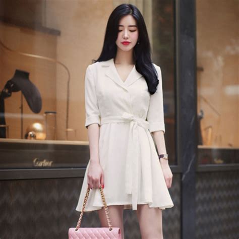 Business Dress For Women Office Female Ladies Elegant Korean Fashion
