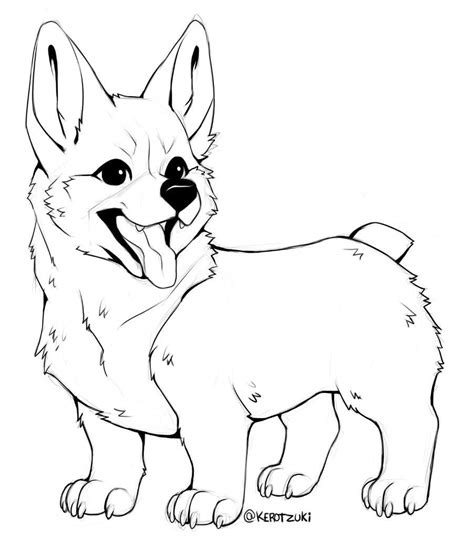 Corgi Coloring Pages Printable