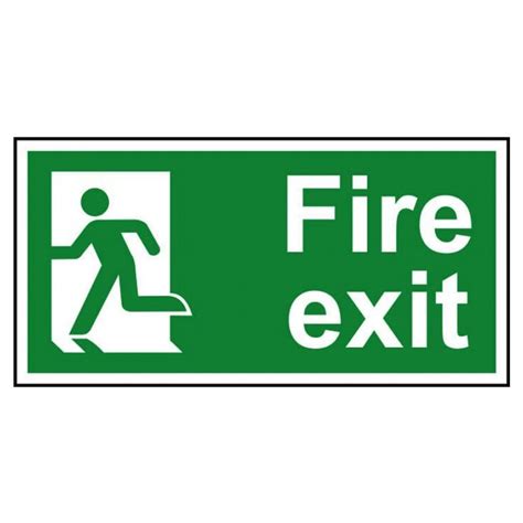 Fire Exit Man Left Fire Exit Sign Rsis