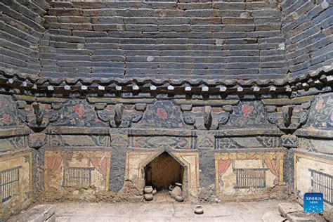Ming Dynasty Tomb Chambers Murals Unearthed In North China Xinhua