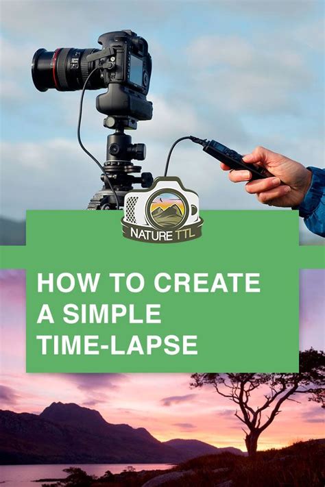 A Person Holding A Camera With The Words How To Create A Simple Time