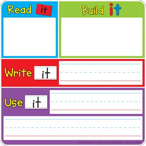 Really Good Stuff Magnetic Read Build And Write Boards With Magnetic