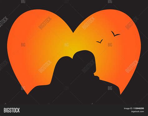 Silhouette Couple Vector And Photo Free Trial Bigstock