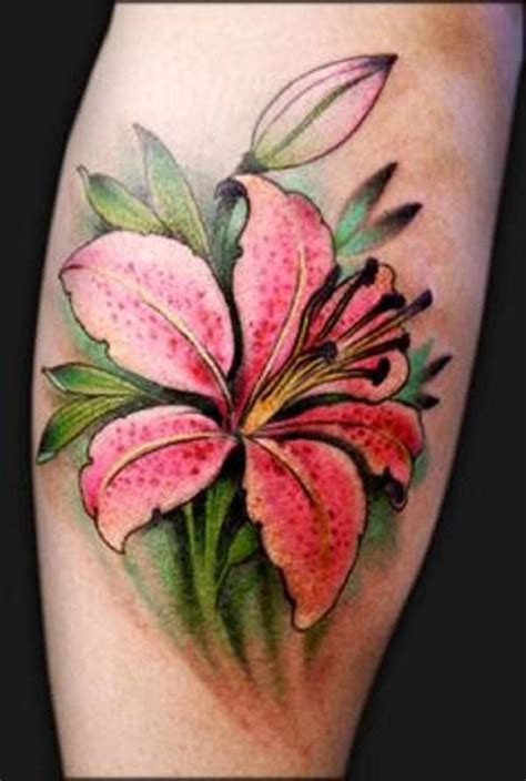 Flower Tattoos For Men Lily Flower Tattoos Stargazer Lily Tattoo