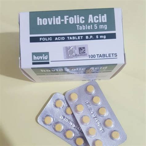 Jual Hovid Folic Acid Tablet 5mg Import Shopee Indonesia