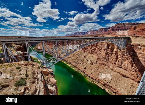 Navajo Bridge Marble Canyon And Vermillion Cliffs Arizona Usa North