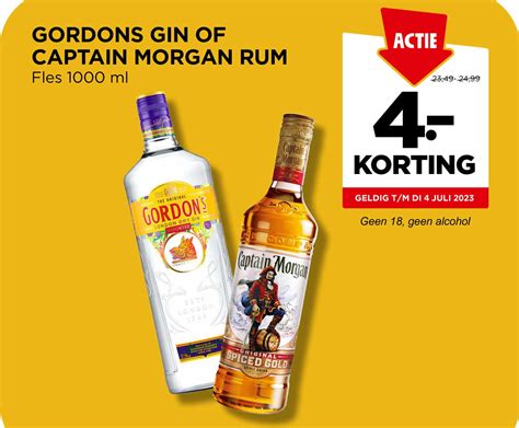 gordons gin of captain morgan rum aanbieding bij jumbo aanbiedingenfolders nl