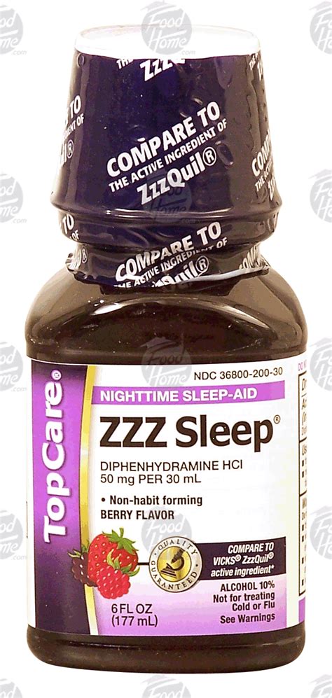 Groceries Express Com Product Infomation For Top Care ZZZ Sleep