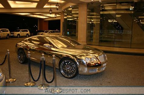 Exclusive Yellow Gold Bentley Gt Coupe Gold Bentley Sports