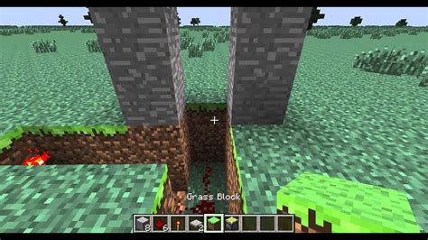Minecraft 1x1 Simple Redstone Door Youtube