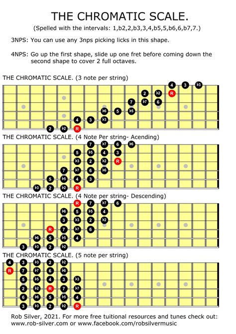 Rob Silver The Chromatic Scale For Left Handed Guitar
