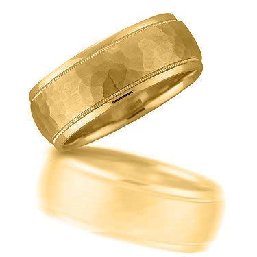 Men S Hammered Comfort Fit Wedding Ring Freedman Jewelers Boston Freedman Jewelers