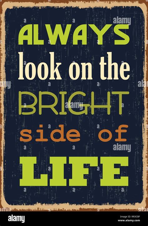 Always Look On The Bright Side Of Life Motivational Quote Vector