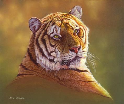 Tiger Artwork Tiger Painting Large Painting Wildlife Paintings