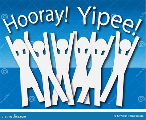 Hooray Yippee Vector Stock Vector Illustration Of Victory 47979804