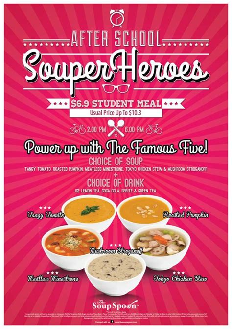 Soup Spoon After School 690 Super Heroes Student Meal Promotion