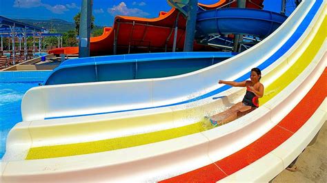 Rainbow Water Slide At Blue Zest Aqua Park YouTube