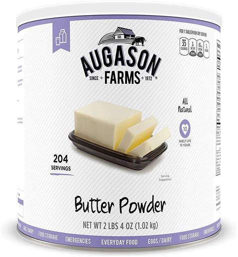 Augason Farms Butter Powder 2 Lbs 4 Oz No 10 Can