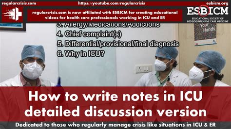 How To Write Notes In Icu With Template Live Detailed Discussion