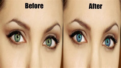 Photoshop Tutorial How To Change Eye Color In Photoshop Youtube