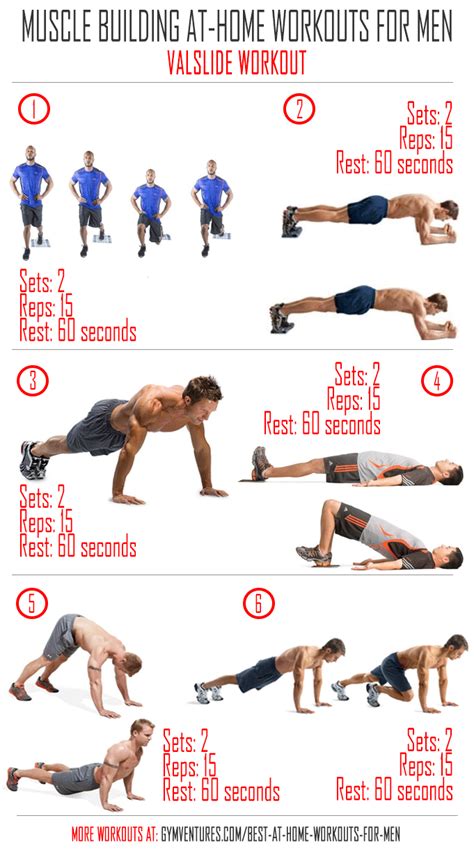 Effective At Home Workouts For Men Valslide Workout Home Workout Men